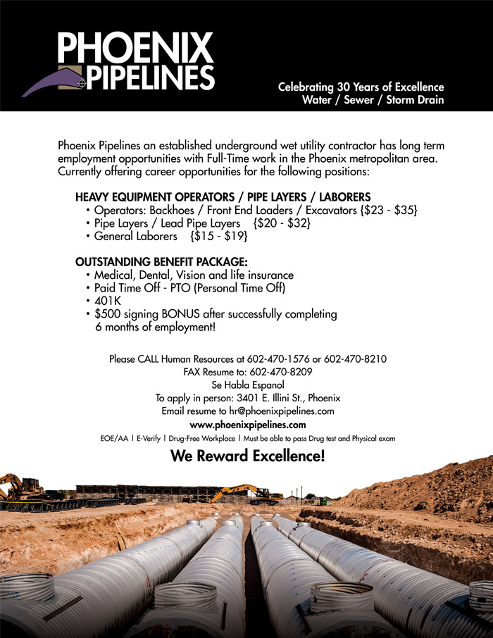 Phoenix Pipelines Employment